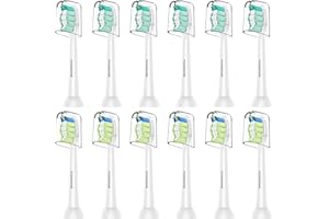 POSWEENR Replacement Toothbrush Heads Compatible with Philips Sonicare – Gentle & Effective Electric Tooth Brush Refill for Plaque Control, 10 Pack