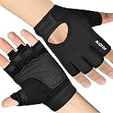 RDX Weight Lifting Gloves Gym Fitness Workout, Anti Slip Palm Protection Half Finger Exercise Glove for Powerlifting Deadlifting Bodybuilding Calisthenics Cycling Rowing Climbing Training, Men Women