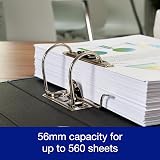 Oxford Premium A4 Lever Arch File Light Blue 70mm Spine 56mm Capacity view 4