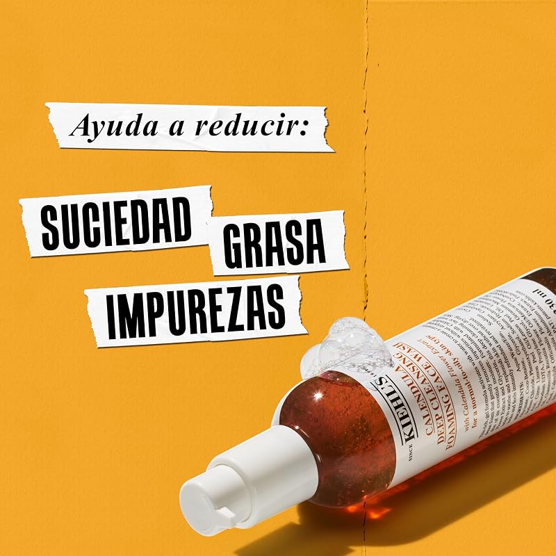 Kiehl's Calendula Deep Cleansing Gel de Limpeza Facial Espumante 75 ml