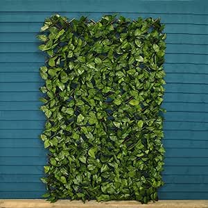 Celosía con hojas artificiales de abedul, tamaño 180 x 90 cm: Amazon.es