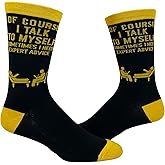 Crazy Dog T-Shirts Funny Cool Graphic Novelty Crew Socks for Men