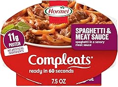 HORMEL COMPLEATS Spaghetti & Meat Sauce Microwave Tray, 7.5 oz. (7 Pack)