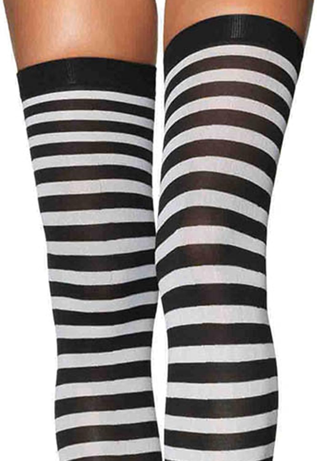 Leg Avenue Women's Nylon Striped Stockings: Clothing