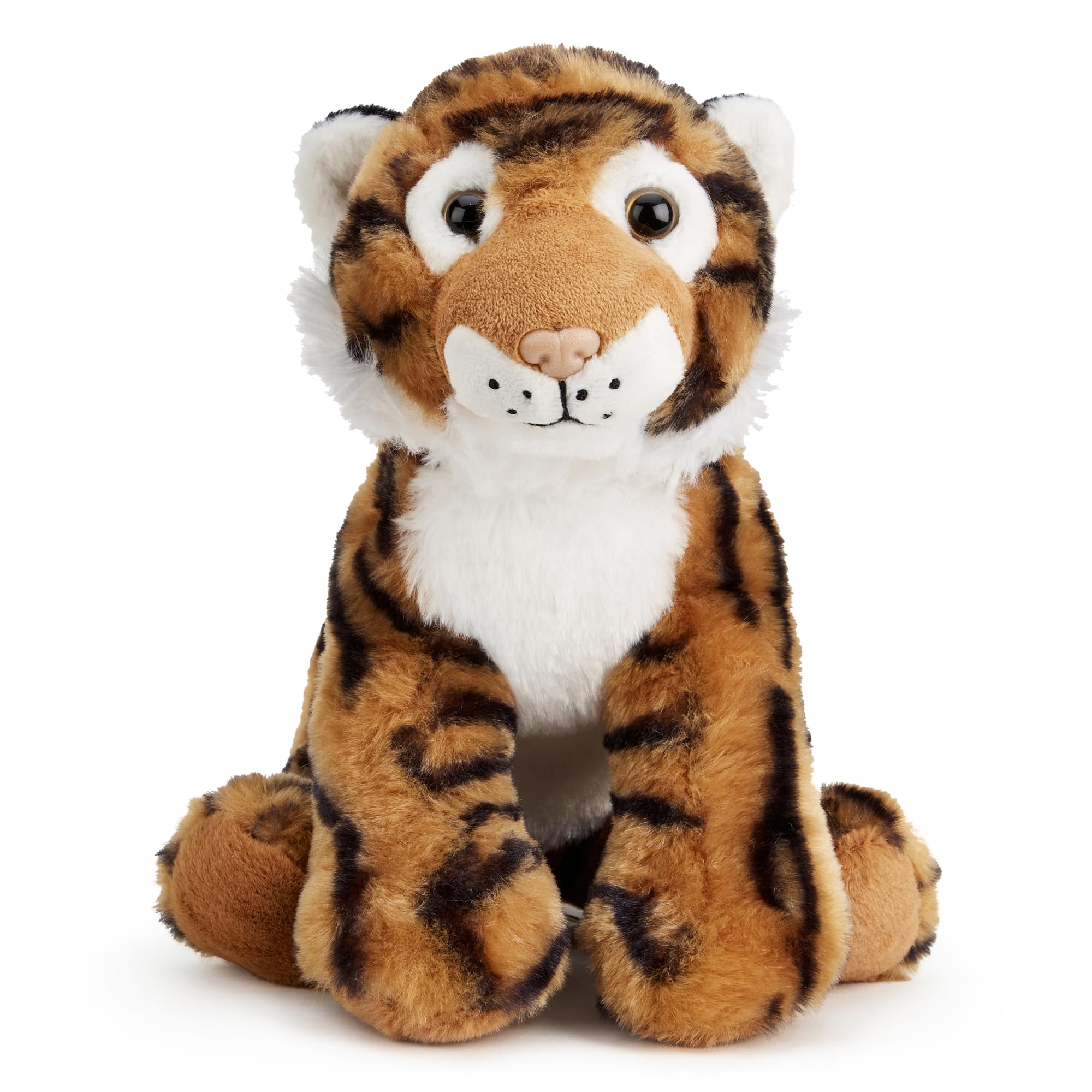 Zappi Co Mark the Tiger Plush Toy (22cm) Striped Jungle Cat - Soft, Cuddly, 100% Recycled - Majestic Feline Friend — image 1