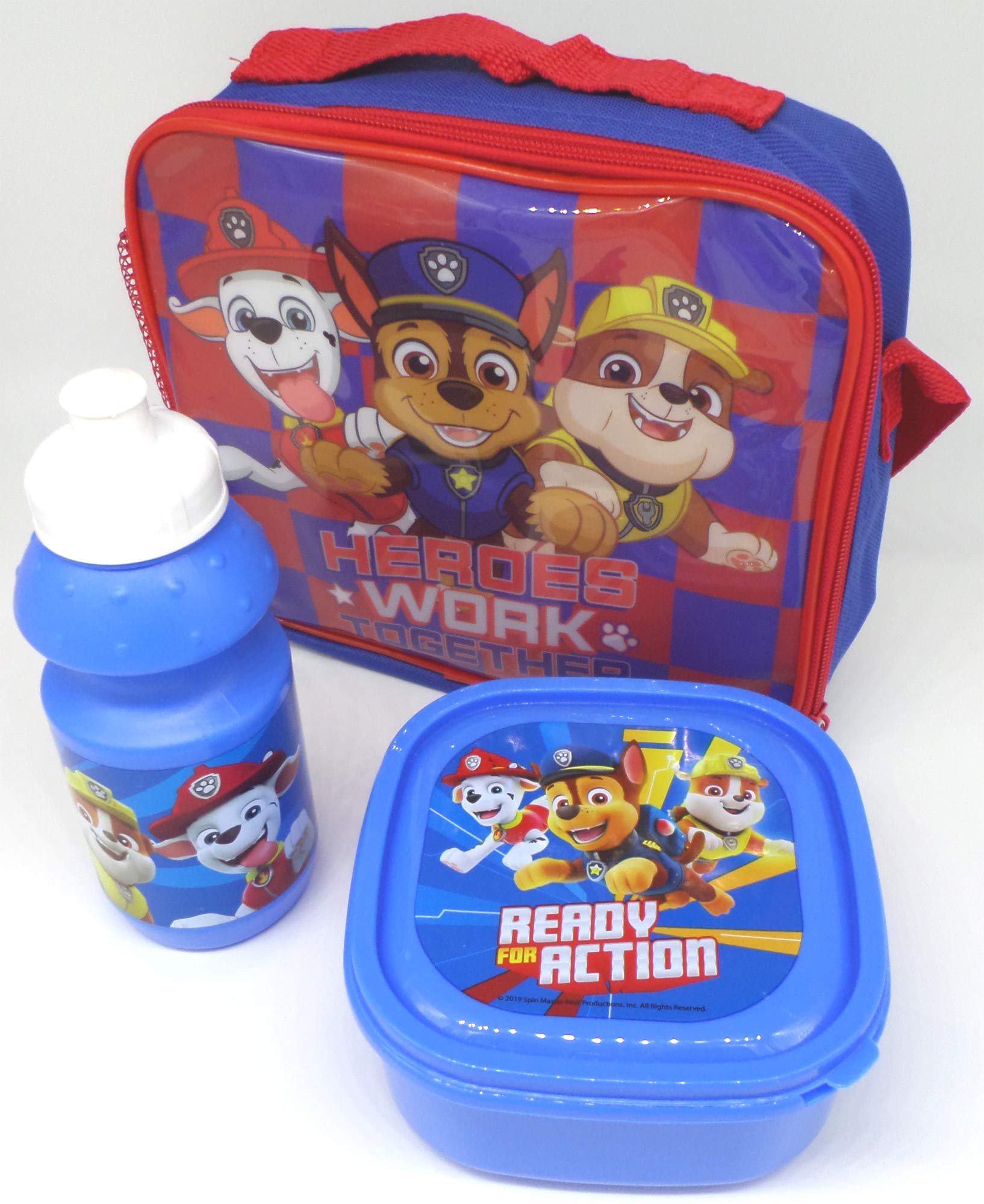 TLD Paw Patrol Lunch Bag + Bottle + Sandwich Box - Gift Bundle