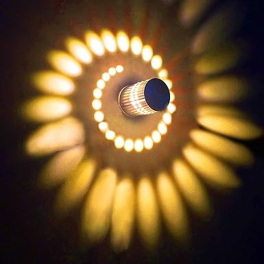 Design 3W LED Wandleuchte Wandlampe Wandstahler Effektlampe Badlampe Flurlampe warmweiß kaltweiß für Wohnzimmer Schlafzimmer Flur Arbeitszimmer (warmweiß)