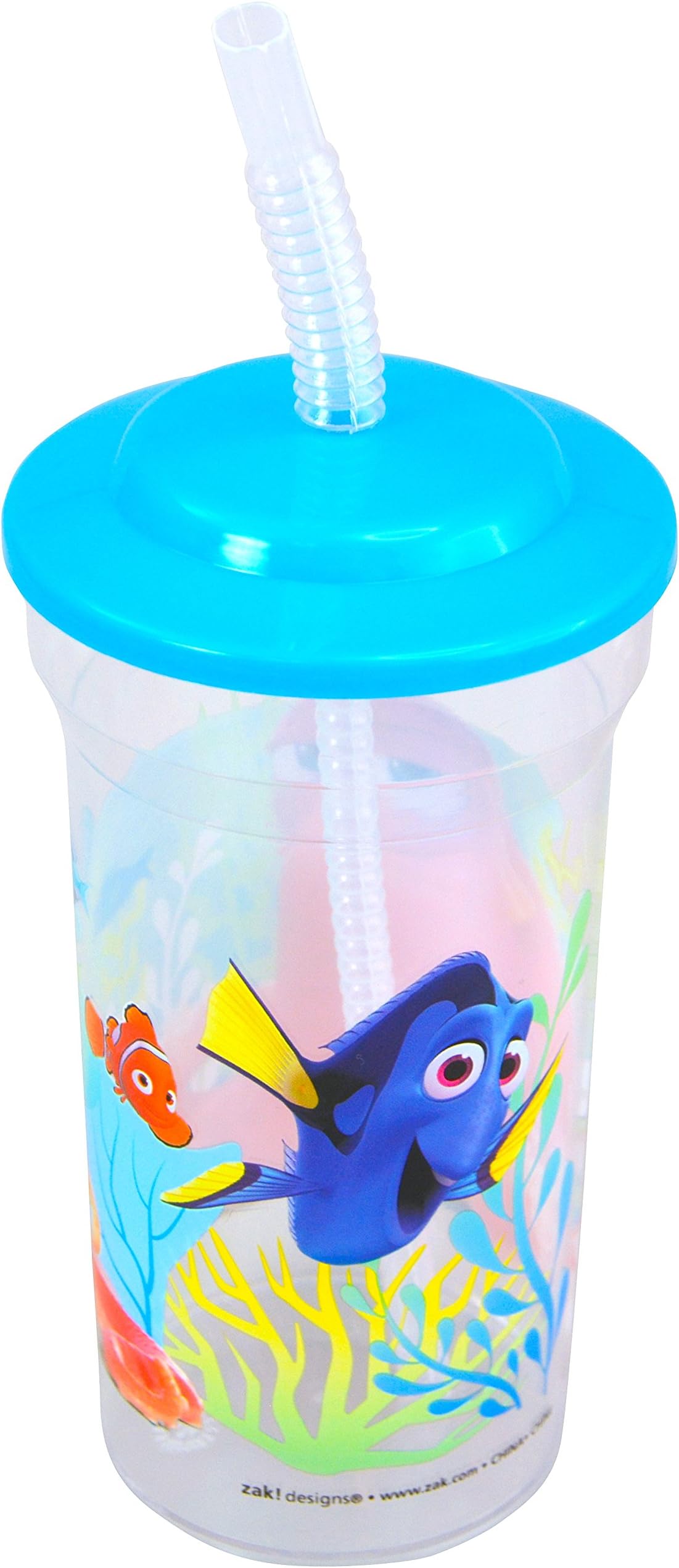 Disney Finding Dory 16oz Sports Drink Cup with Attached Lid Straw