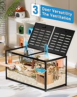 Hamster Cage 3.0 Large 120x60x62 cm Stackable 0.72m2 Black view 3
