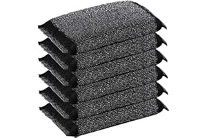 6Pcs Stainless Steel Sponge, Non Scratch Absorbent Foaming Metal Scrubber, Multi Use Dish Sponge for Pot Dish Washing Hard Su