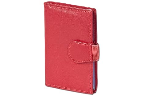 Rimbaldi® XXL-Kreditkartenetui mit dem Protecto® RFID/NFC-Blocker System und Patz für insgesamt 20 Karten aus weichem, naturb