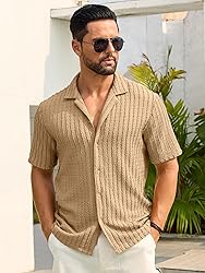 HOTake Men's Summer Beach Vacation Shirts Casual