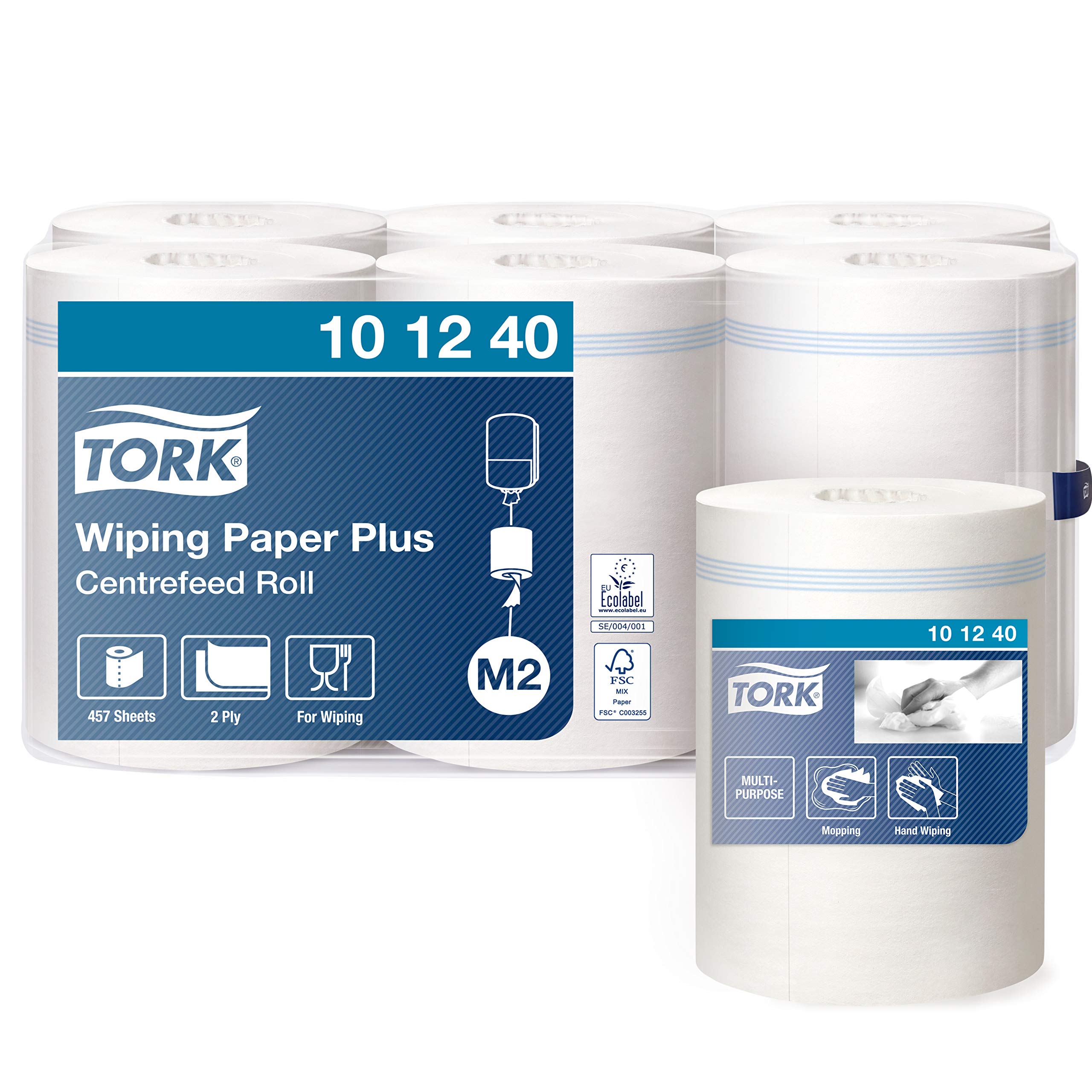 Tork Wiping Paper, Pack of 6 Rolls