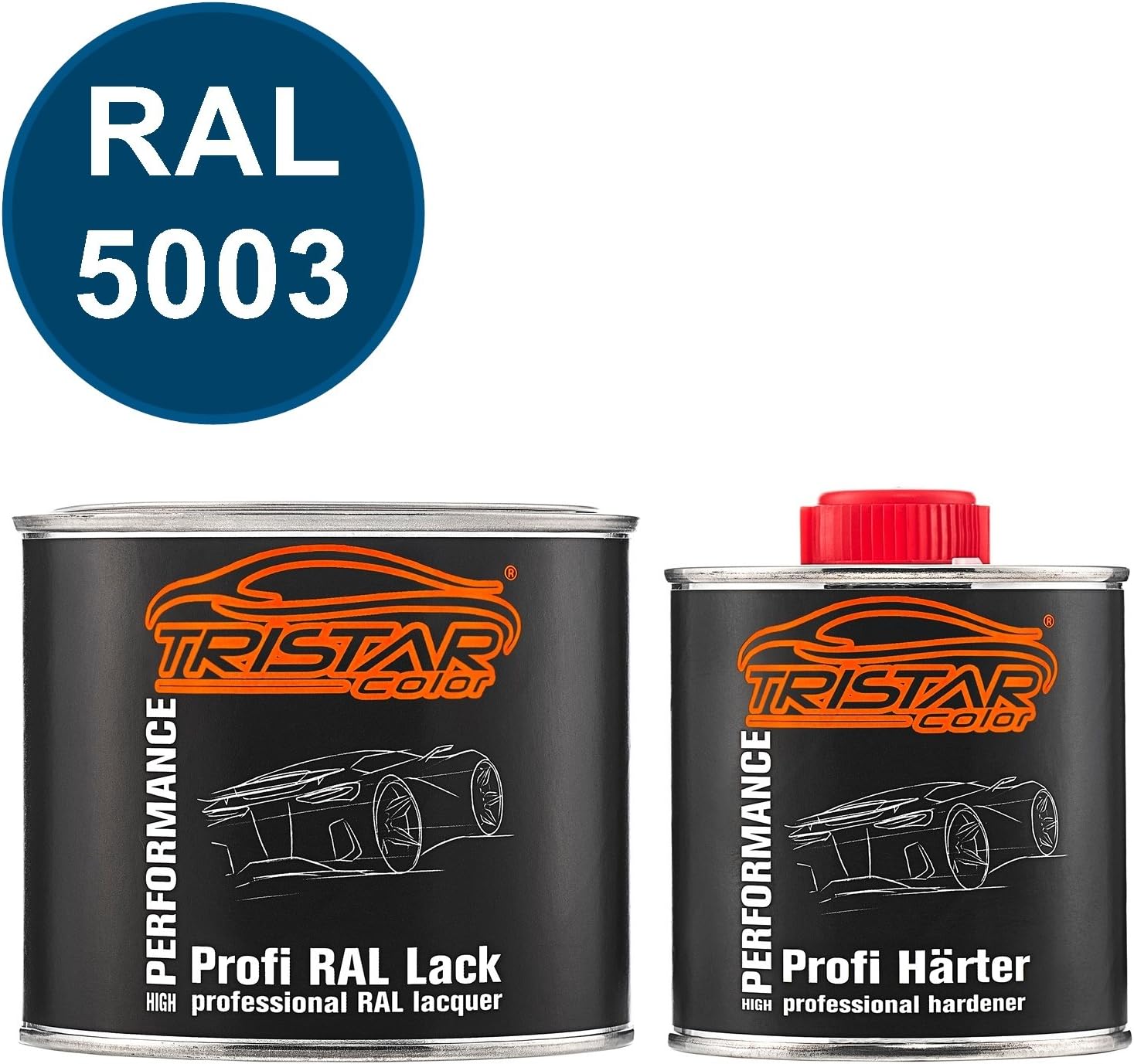 TRISTARcolor RAL 9010 Reinweiss Peinture Automobile 2K Brillante 0,75 Litre/pot De 750 Ml, Durcisseur Inclus