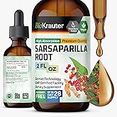 BIO KRAUTER Sarsaparilla Root Tincture - Herbal Liquid Extract Supplement for Liver Support - Alcohol & Sugar Free Vegan Drops 2 Fl.Oz.