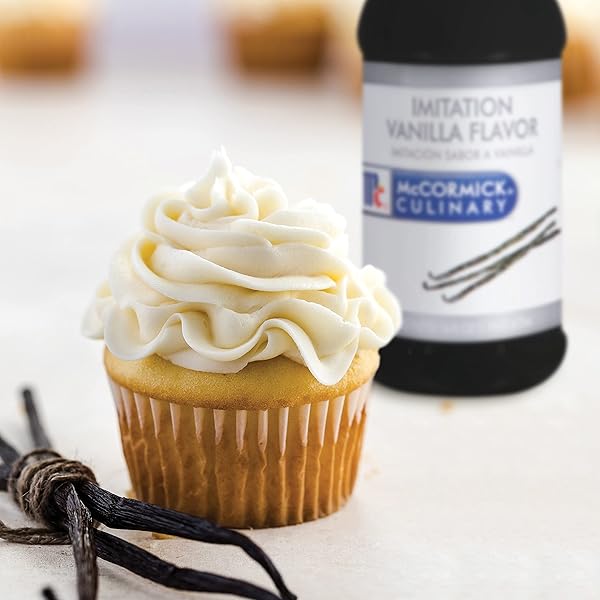MCCORMICK CULINARY IMITATION VANILLA FLAVORING, 16 FL OZ – ONE 16 FLUID OUNCE BOTTLE OF IMITATION VANILLA FLAVORING FOR BAKING, BEST FOR CAKES, FROSTINGS, DESSERTS AND MORE