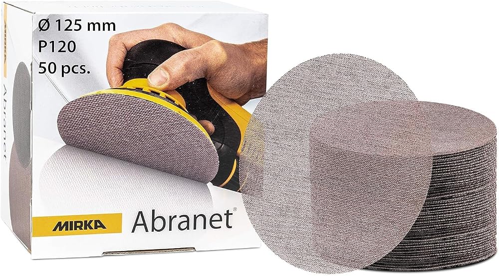 Mirka Abranet Net Sanding Disc Ø125mm P120 50 pcs Hook & Loop