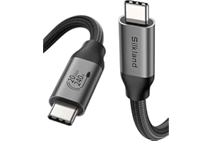 Silkland USB 4 for Long Thunderbolt 4 Cable 16.5FT/5M, 20Gbps Data Transfer, Supports 5K/4K@60Hz, 240W PD 3.1 Charging, USB C