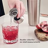 OXO Double Steel Measuring Jug Two-Sided Jigger 1/3 3/4 1 1/2 oz / 1 / 4 1 / 2 view 2