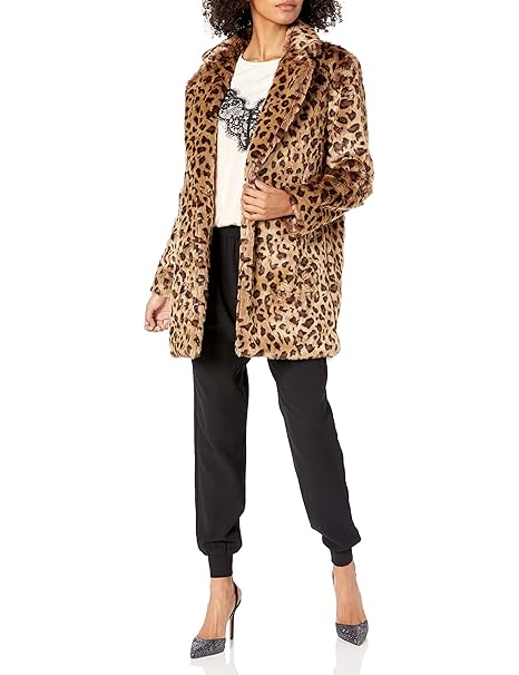 Contemporary fit leopard print coat 