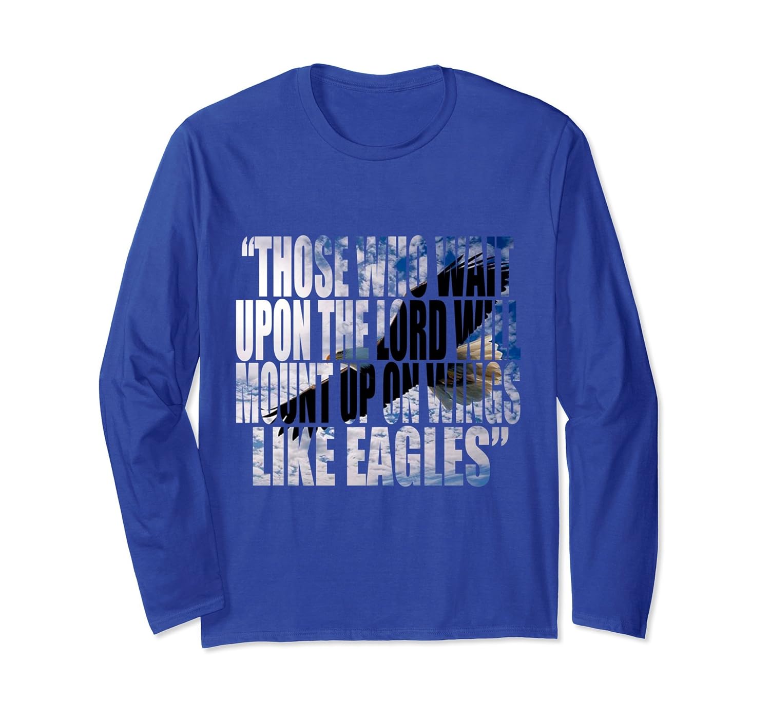 Isaiah 40:31 Bible Verse Long Sleeve T Shirt-anz