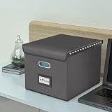 Okydoky Portable File Organizer Box with Lids Collapsible Linen Storage view 4