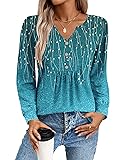 Zeagoo Blouses for Women Business Casual Puff Long