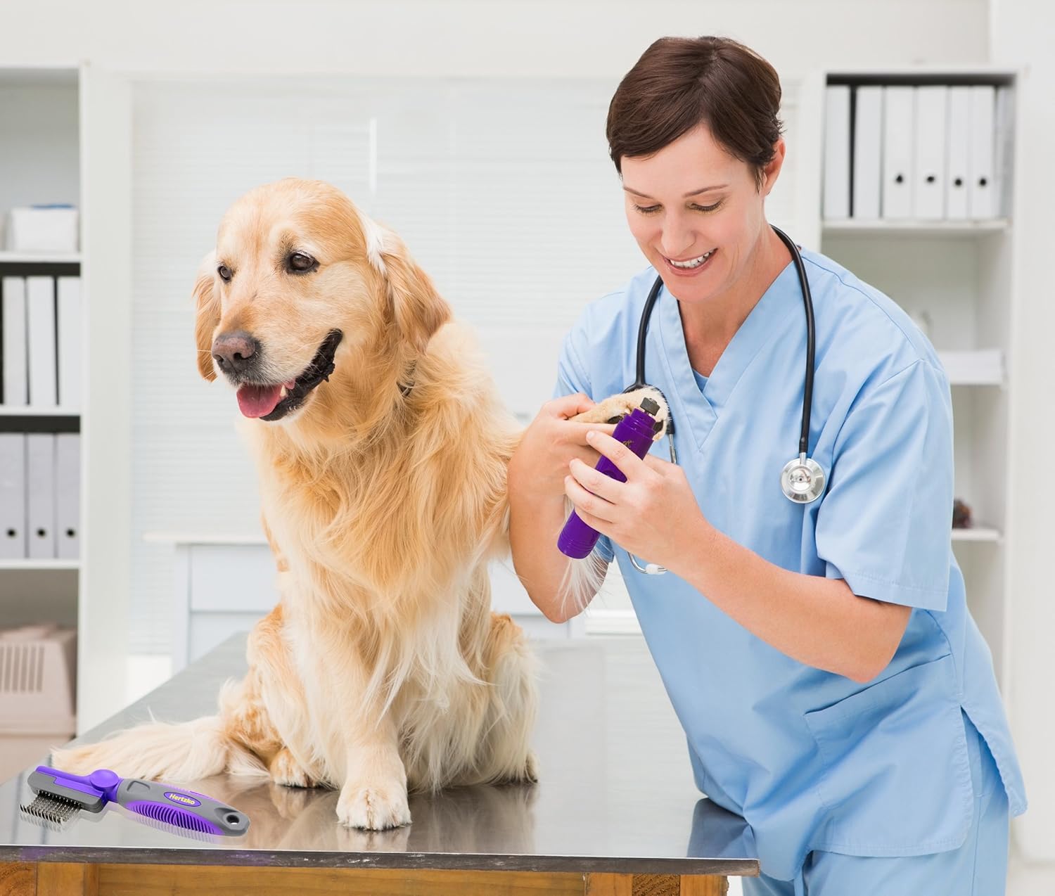 Electric Dog Nail Grinder by Hertzko – Gentle, Painless Paws Grooming, Trimming, Shaping, and Smoothing for Small Medium & Large Dogs, Cats, Rabbits & Birds -Portable & Rechargeable, Includes USB Wire: Pet Supplies