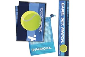 SHAKEitCOOL Original Cooling Towel – Be Cool in Style - Heat Relief, Soft, Lightweight, Sun Protection, Easy Clean - Perfect for Biking, Running, Yoga, Gym, Gardening - Tennis
