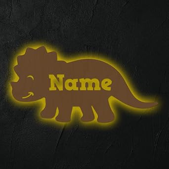 Schlummerlicht Personalisiert Wandlampe Dino Kinderzimmer Lampe