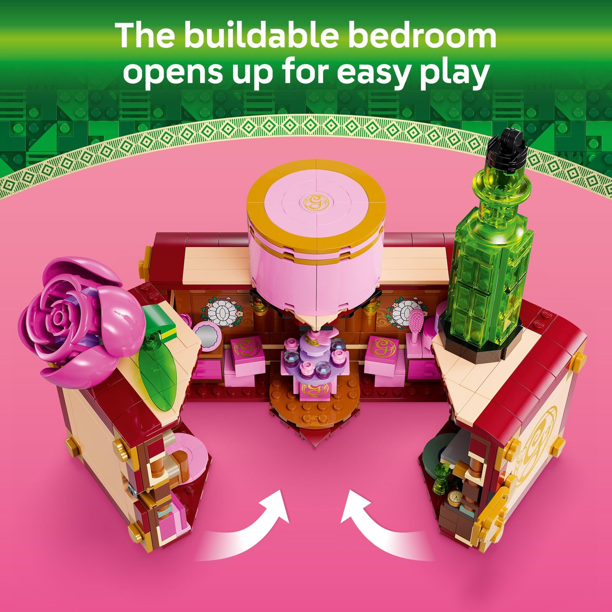 LEGO Wicked Glinda & Elphaba's Dormitory Building Toys - Wicked Toys for Girls & Boys, Age 8+ - Birthday Gift Idea - Buildable Doll House for Kids - 75683