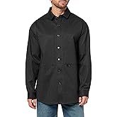 Karl Lagerfeld Mens Long Sleeve Patterned Houndstooth Utility Shirt Jacket