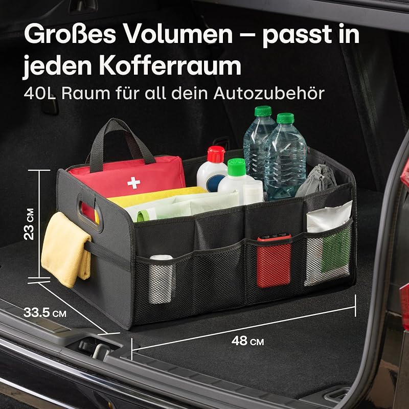 Kofferraum Organizer XL Faltbar – Kofferraumtasche – Auto Zubehör