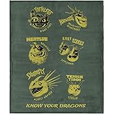 Northwest How to Train Your Dragon Know Your Dragons Silk Touch Throw Blanket 40x50 inches
