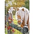 3D LiveLife Jotter - Just Visiting from Deluxebase. Lenticular 3D Horse 6x4 Spiral Notebook with plain recycled paper pages. Artwork licensed from renowned artist Persis Clayton Weirs