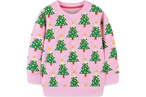 Bumeex Toddler Girl Sweatshirt Clothes Outfit,Cotton Crewneck Christmas Clothing