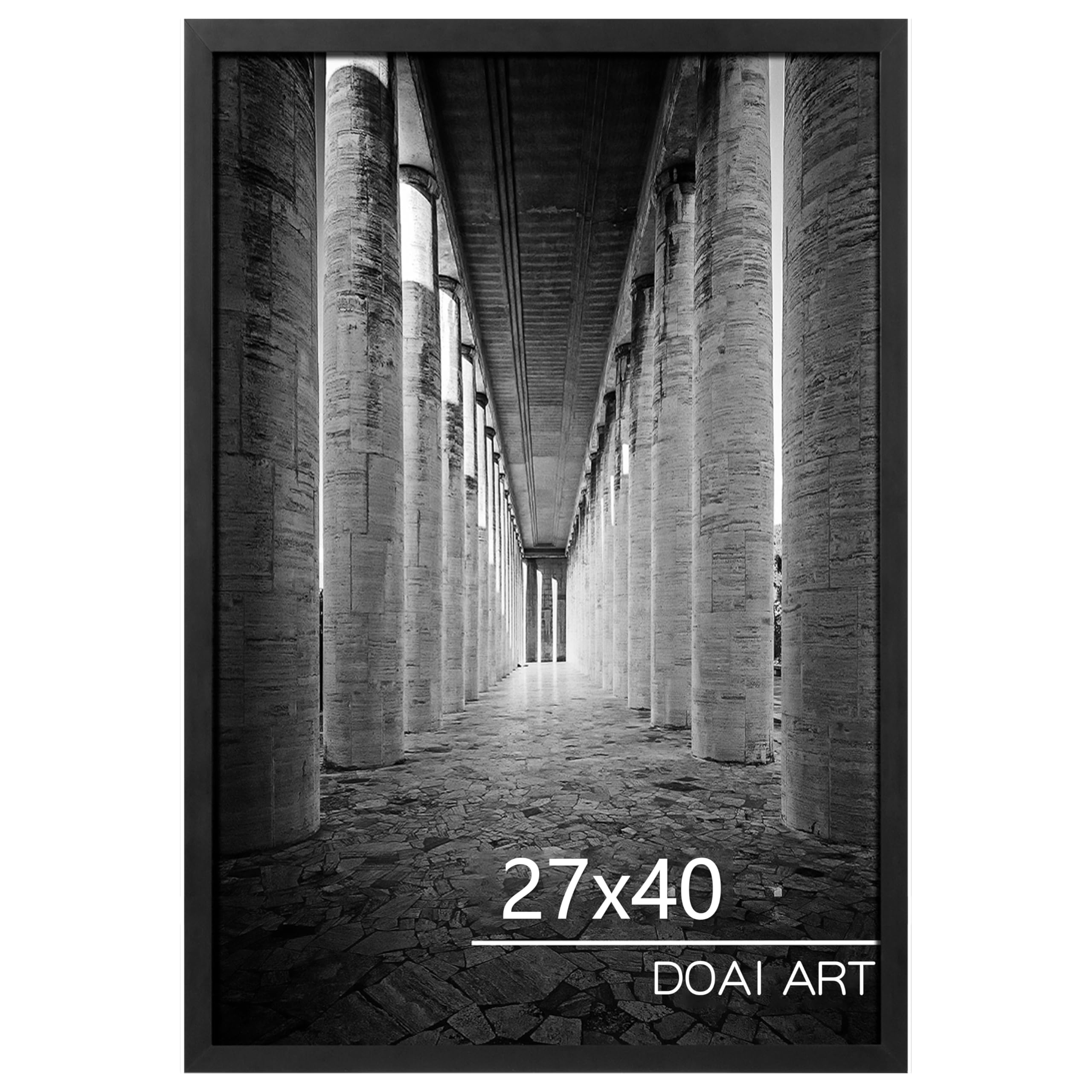 DOAI ART 27x40 Poster Frame Black, Poster Frames 27