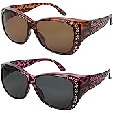 Sunglasses that Fit Over Glasses for Women UV Protection Polarized and HD Vision Fitover Eyeglasses