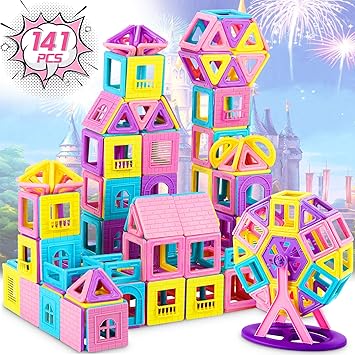 Dookey 138 PCS Magnetic Building Blocks 