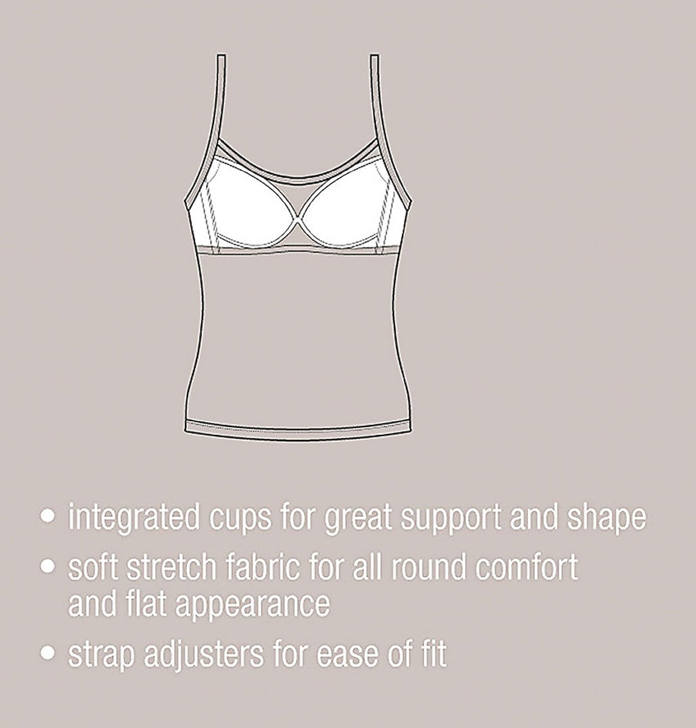 Clothing Shoes Accessories Camisoles Camisole Sets M S Secret Support Cami Cotton Bra Vest Fawn Padded Cups Camisole