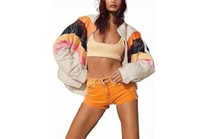 KGGT Women's Quilted Jackets Packable Lightweight Puffer Coat Long Sleeve Zip Up Outerwear with Pockets