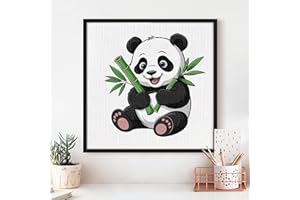 Cross Stitch Kits - Cute Panda Animals Series | Beginner DIY Embroidery Kit with 11CT Fabric & Vibrant Threads | DIY Mindful 