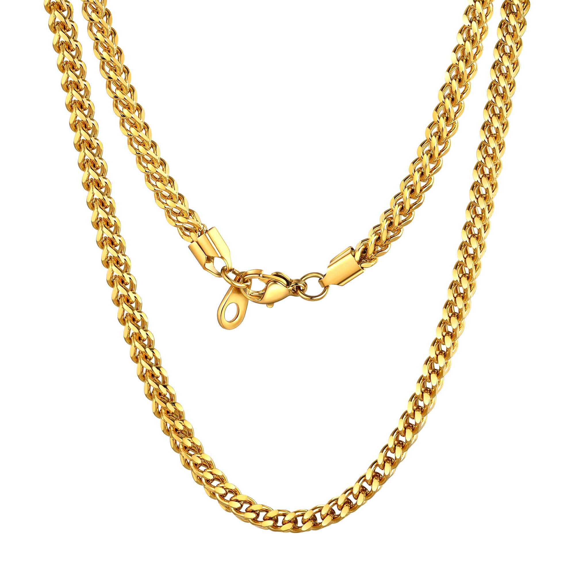 U7 Mens Necklace Jewellery Gold Chains for Men Necklaces Cuban Chain
