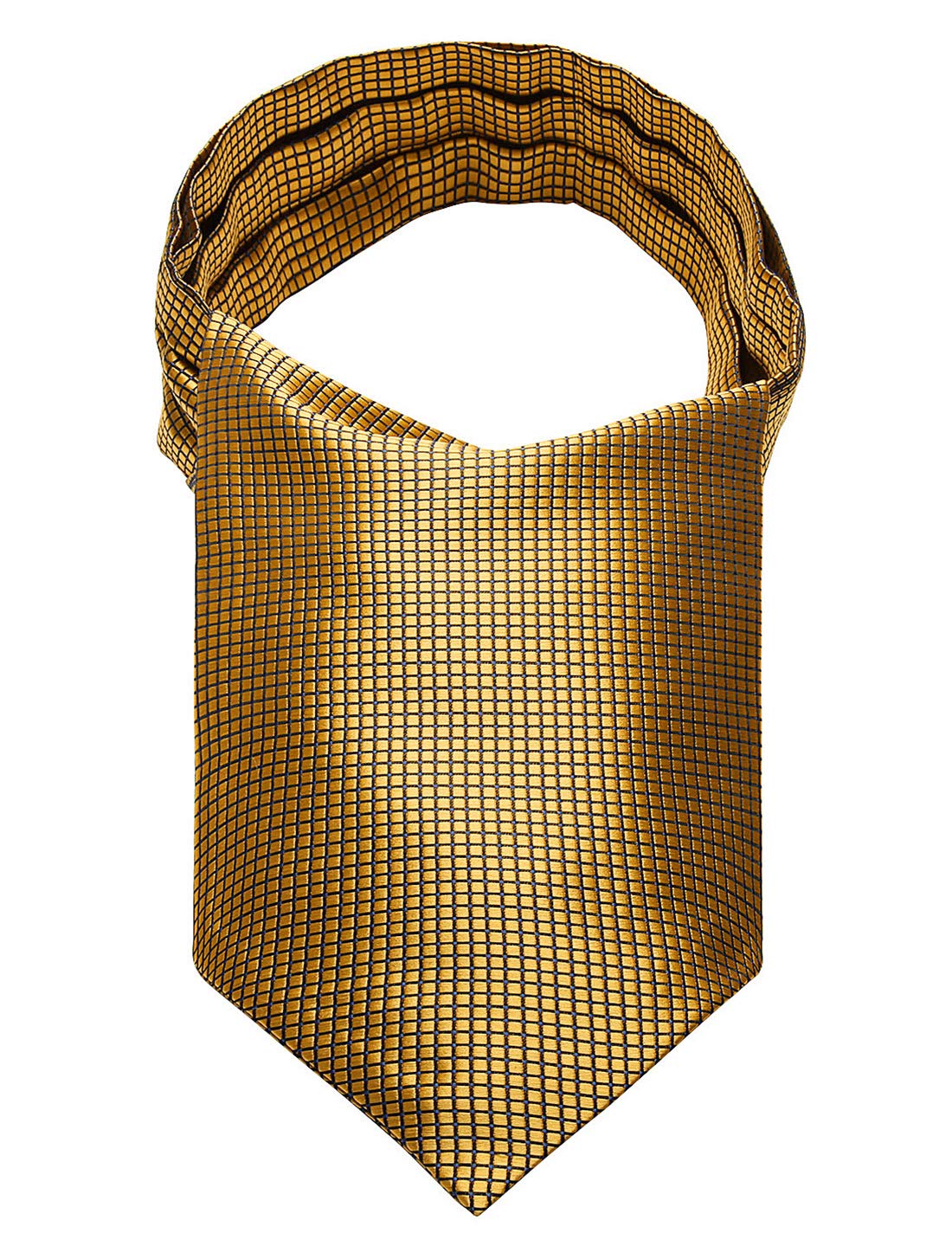 Stripe Check Cravat Ascot Tie for Men Wedding Party Cravat Scarf