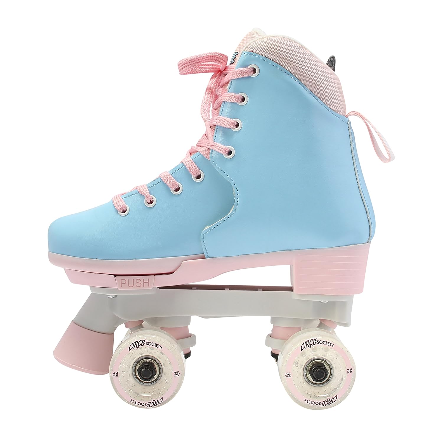 Circle Society Classic Adjustable Indoor and Outdoor Childrens Roller Skates - Classic Cotton Candy, 12-3 US : Sports & Outdoors