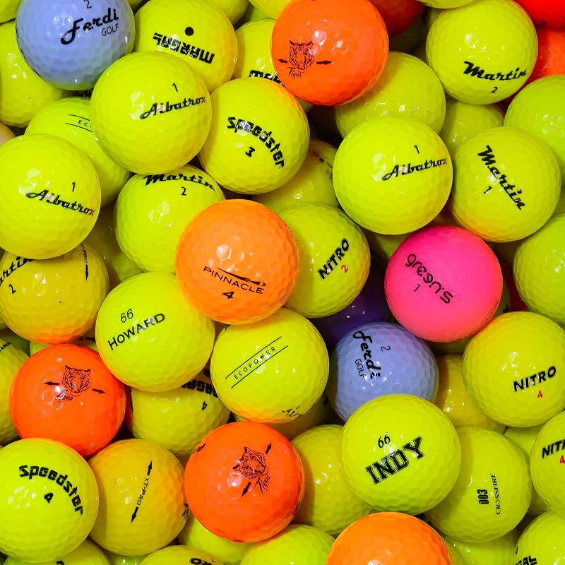 Second Chance 24 Mixed Coloured Golf Balls with Carry Bag