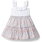 Janie and Jack Girls Ditsy Floral Mixed Media Dress (Toddler/Little Kid/Big Kid)
