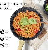 GiPP Nonstick Skillet Grey Granite 20cm with Lid Induction Compatible view 6