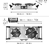 Duronic Hot Plate HP2 SS 2500W Double Hob Stainless Steel with Handles view 3