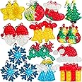 Christmas Party Favors, 24 Pcs Christmas Mini Push Pop Bubble Fidget Toy, Stocking Stuffers, Christmas Goodie Bag Fillers in 